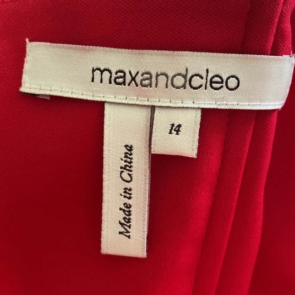 Max and Cleo red strapless lace dress - Picture 3 of 4